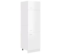 Vidaxl Armoire De Réfrigérateur ""Lyon"" Blanc Brillant Blanc