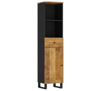 vidaXL Armoire de Salle de Bain 38x33x160 cm Bois Massif de manguier, Armoire de Rangement de Salle de Bain, Meuble de Rangement, Armoire de Toilette