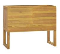 vidaXL Armoire de salle de bain 338248 90x45x75 cm Bois de teck solide Marron