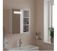 vidaXL Armoire de salle de bain à miroir avec LED blanc 45x13x52 cm 357965