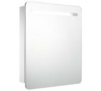 Armoire de Salle de Bain à Miroir LED 68x9x80 cm Mural Rangement vidaXL