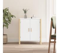 Vidaxl Armoire De Salle De Bain À Miroir Led 89x14x62cm Blanc Et Chêne Blanc