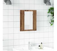 vidaXL Armoire de salle de bain à miroir LED vieux bois 40x12x45 cm 856279