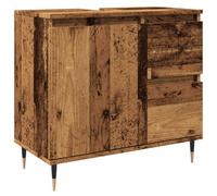 vidaXL Armoire de salle de bain aspect bois ancien 65x33x60 cm Bois composite