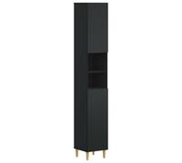 vidaXL Armoire de Salle de Bain avec Étagère Ouverte ARNHEM Noir