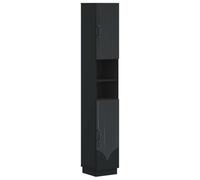 vidaXL Armoire de Salle de Bain avec Étagère Ouverte HOORN Noir
