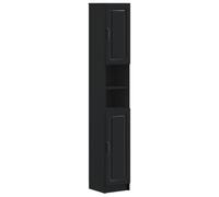 vidaXL Armoire de Salle de Bain avec Étagère Ouverte Utrecht Noir