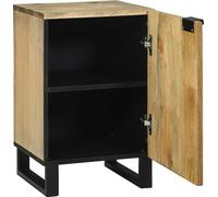 vidaXL Armoire de salle de bain avec porte Marron et noir 38 x 33.5 x 58 cm