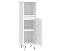 vidaXL Armoire de salle de bain blanc 30x30x100 cm bois d'ingénierie