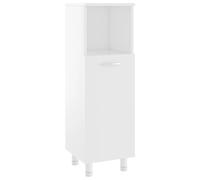 Vidaxl Armoire De Salle De Bain Blanc 30x30x95 Cm Aggloméré Blanc