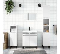 vidaXL Armoire de salle de bain blanc 58x33x60 cm bois d'ingénierie 831588