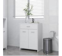 Armoire de salle de bain blanc 60x33x80 cm bois d'ingénierie