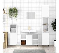 vidaXL Armoire de salle de bain blanc brillant 30x30x100 cm 831550