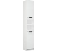 vidaXL Armoire de salle de bain blanche 32x34x188,5 cm Bois composite
