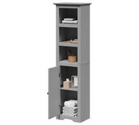 Vidaxl Armoire De Salle De Bain Bodo Gris 44x30x160 Cm Gris