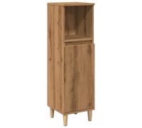 Vidaxl Armoire De Salle De Bain Chêne Artisanal 30x30x100 Cm