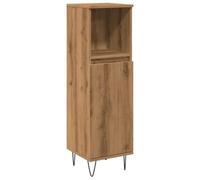 vidaXL Armoire de Salle de Bain chêne Artisanal 30x30x100 cm, Armoire, Armoire de Rangement de Salle de Bain, Armoire Haute de Salle de Bain