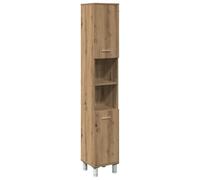 vidaXL Armoire de Salle de Bain chêne Artisanal 30x30x179 cm, Armoire de Rangement de Salle de Bain, Placard de Salle de Bain, Armoire de Toilette