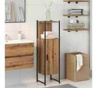 Armoire de salle de bain chêne artisanal 33x33x120,5 cm chêne G