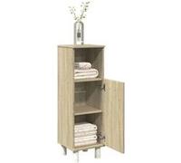vidaXL Armoire de salle de bain chêne sonoma 30,5x30x95 cm, armoire de rangement de salle de bain, armoire de bain, meuble 849630 Marron G