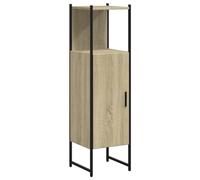 vidaXL Armoire de Salle de Bain, Colonne de Toilette, Placard de Rangement, Meuble de Bain Maison Intérieur, Moderne, Chêne Sonoma