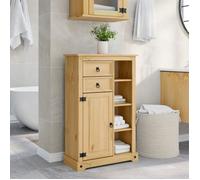 vidaXL Armoire de salle de bain Corona 70x33x110 cm bois de pin massif 4013403