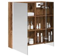 vidaXL Armoire de salle de bain en bois antique 63,5 x 15,5 x 70 cm rectangulaire design moderne avec des solutions optimisées pour les petits espaces, organisation élégante et fonctionnelle