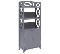 vidaXL Armoire de salle de bain Gris 46x24x116 cm Bois de Paulownia