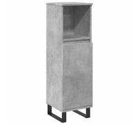 vidaXL Armoire haute de salle de bain Gris béton 30x30x100 cm
