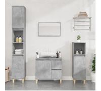 vidaXL Armoire de salle de bain gris béton 30x30x100 cm 819808