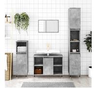 vidaXL Armoire de salle de bain gris béton 30x30x100 cm 831552