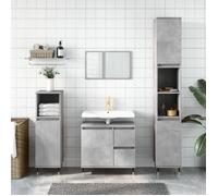 vidaXL Armoire de salle de bain gris béton 30x30x190 cm 831536