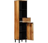 vidaXL Armoire de salle de bain Marron 38 x 33 x 160 cm Bois massif Acacia