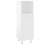 vidaXL Armoire de Salle de Bain, Meuble de Rangement avec Compartiment, Armoire de Toilette Maison Intérieur, Blanc Bois d’Ingénierie
