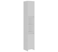 vidaXL Armoire de salle de bain 30x30x183,5 cm Blanc Aggloméré