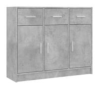 vidaXL Buffet gris béton 91x28x75 cm bois d'ingénierie 823012