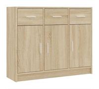 vidaXL Buffet chêne sonoma 91x28x75 cm bois d'ingénierie 823011