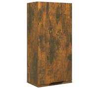 vidaXL Armoire de Salle de Bain Murale Flottante Organisateur Armoire de Toilette Meuble de Rangement Intérieur Chêne Fumé 32x20x67 cm
