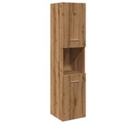 Vidaxl Armoire De Salle De Bain Suspendue Chêne Artisanal 30x30x130 Cm