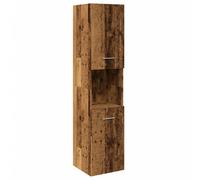 Vidaxl Armoire De Salle De Bain Suspendue Vieux Bois Bois D'ingénierie Marron