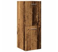 Vidaxl Armoire De Salle De Bain Suspendue Vieux Bois Bois D'ingénierie Marron