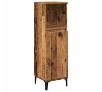 vidaXL Armoire de salle de bain Vieux bois 30x30x100 cm Bois ingénierie Marron