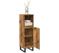 vidaXL Armoire de Salle de Bain en Vieux Bois - 30x30x100cm - Bois Ingénierie - Rangement Haute