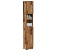 vidaXL Armoire de salle de bain 856048 – Vieux bois (bois d'ingénierie) Marron