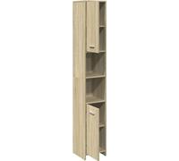 vidaXL Armoire de salle de bains Chêne Sonoma 30x30x183,5 cm Bois composite