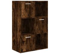 vidaXL Armoire de stockage chêne fumé 60x29,5x90 cm