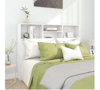 vidaXL Armoire de tête de lit Blanc 140x19x103,5 cm 811862
