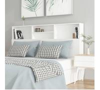 vidaXL Armoire de tête de lit Blanc 160x19x103,5 cm 811871