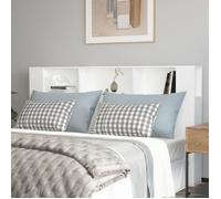 vidaXL Armoire de tête de lit Blanc 180x18,5x104,5 cm 811943