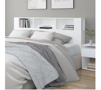 vidaXL Armoire de tête de lit Blanc 200x18,5x104,5 cm 811952